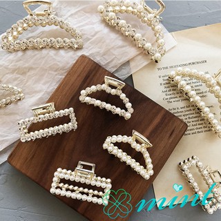 Đồ kẹp tóc thời trang nữ đính hạt trân châu sang trọng phong cách Hàn Quốc