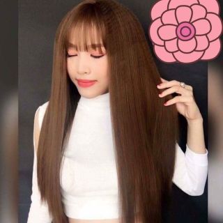 Tóc nguyên đầu thẳng dập phồng