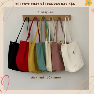 Túi Tote Túi Vải Trơn Canvas Dày Dặn Nhiều Màu Sắc Fiu.Bagstore