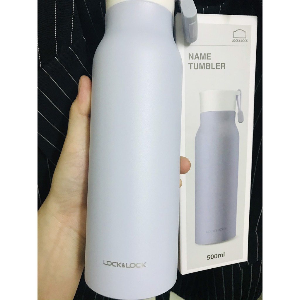 Bình giữ nhiệt Lock&Lock  Laneige Name Tumbler 500ml màu xanh  bản Lumious hàng giới hạn