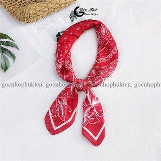 Khăn lụa vuông, khăn bandana lụa 70*70