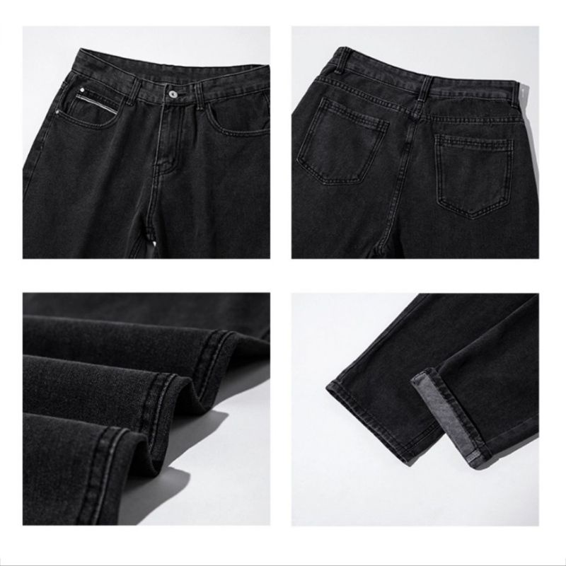 Quần Jean nam, Quần Jeans baggy đen full ống suông, rộng, hottrend 2021-Trend Clothing! | BigBuy360 - bigbuy360.vn