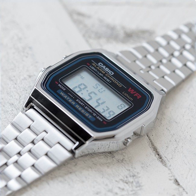 Đồng hồ unisex dây kim loại Casio chính hãng Anh Khuê A159WA-N1DF (33mm)