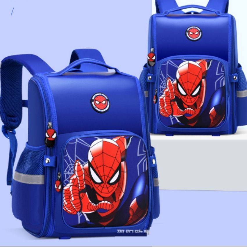 Cặp balo học sinh nam hình siêu nhân đi học tiểu học chống gù chống thấm nước cao cấp có hệ thống phản quang bảo vệ bé