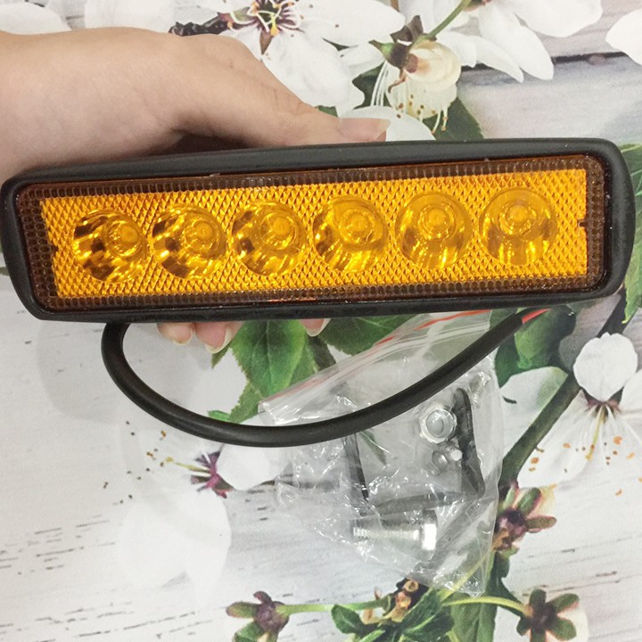 [BẢO HÀNH 6 THÁNG] Đèn trợ sáng C6 DÀI 18W, 6 led cực NGẦU -DC6D