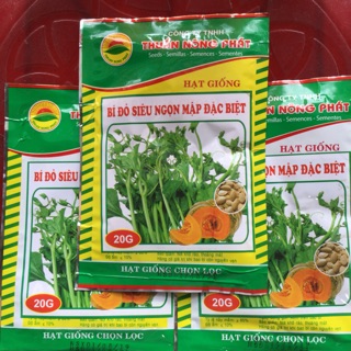 20g HẠT GIỐNG BÍ ĐỎ SIÊU NGỌN MẬP ĐẶC BIỆT - HẠT GIỐNG CHỌN LỌC THUẦN NÔNG PHÁT