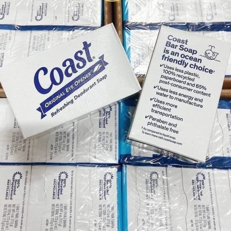 Lốc 8 cục xà bông Coast Mỹ 113g