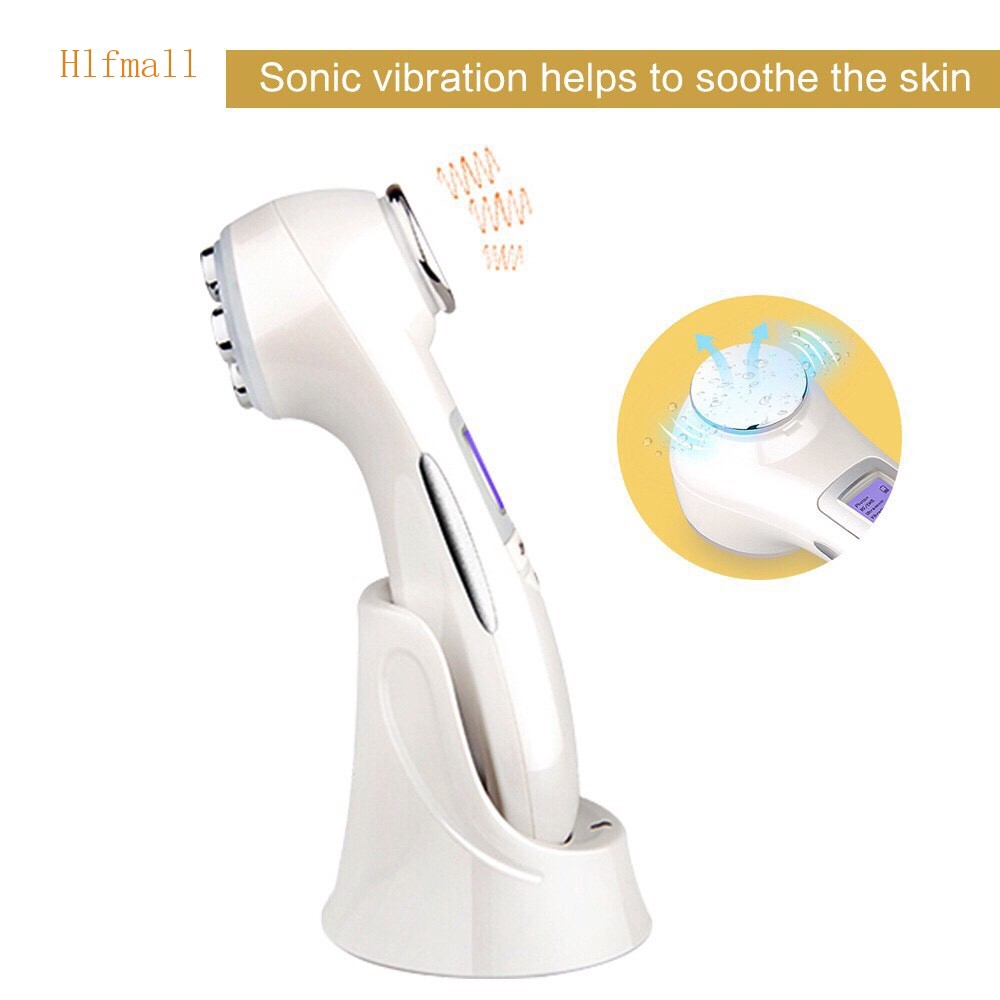 Máy Chăm Sóc Da Massage Mini Photon Điện di kết hợp 5 màu ánh sáng