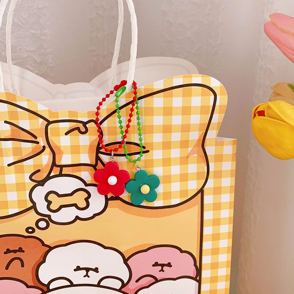 Móc khóa hình bông hoa nhiều màu sắc xinh xắn