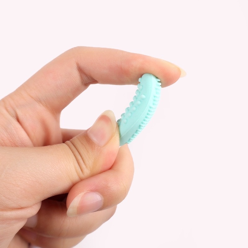 [Hàng mới về] Cọ silicon mềm hai mặt làm sạch mụn đầu đen tẩy tế bào chết cho mũi