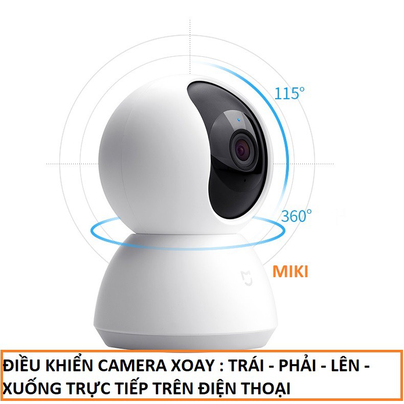 (BÀN QUỐC TẾ) Camera Xoay toàn cảnh 360 Xiaomi Mijia 720P