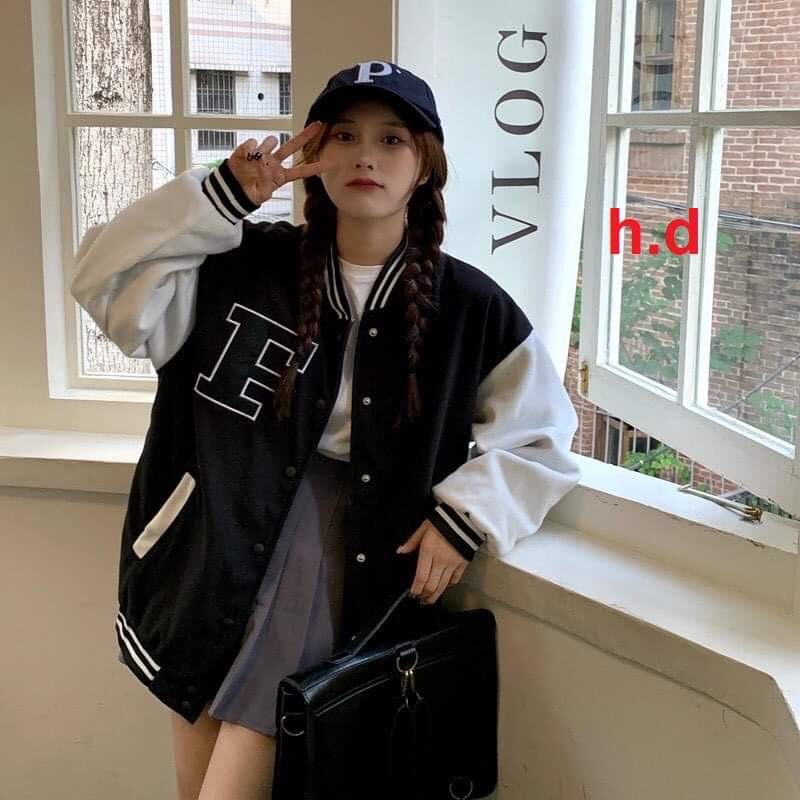 Áo khoác bomber Cậu bé Tóc Đỏ, Chữ FChất gió mềmhàng 1 lớp cổ, tay áo và gấu áo có bo dệt xịnfreesize 50kg