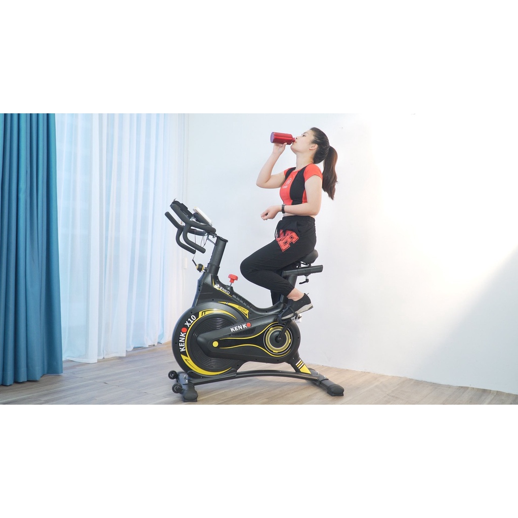 Xe Đạp Thể Dục Cao Cấp Kenko X10- Tặng Ngay Dây Curoa Cao Câp Trị Giá 500k