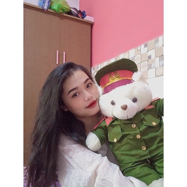 Gấu bông côn,g a.n cả,nh s,át