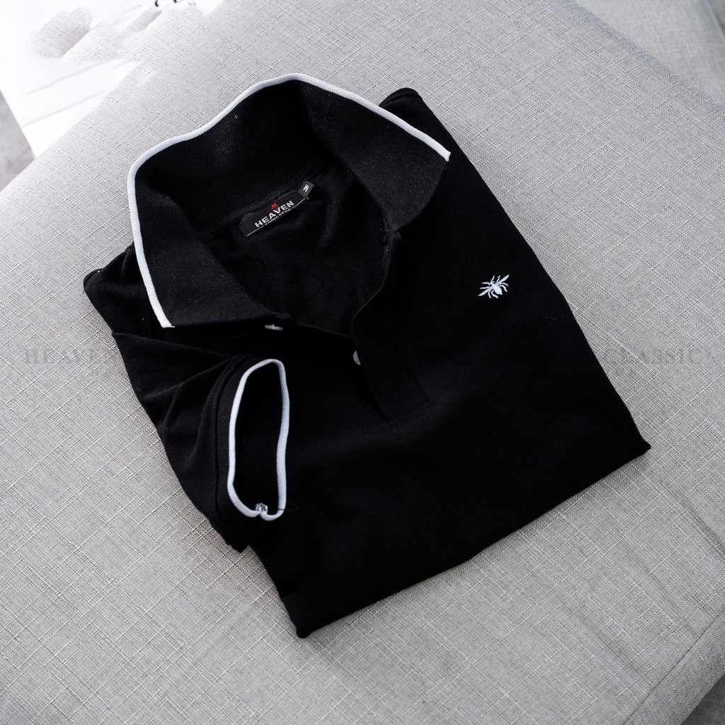 Áo polo nam cổ bẻ, phông nam ngắn tay Thêu Ong phối viền thời trang - OMAN | BigBuy360 - bigbuy360.vn