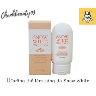 Kem Nâng Tone Da Body Snow White Milky Lotion Hộp Vàng