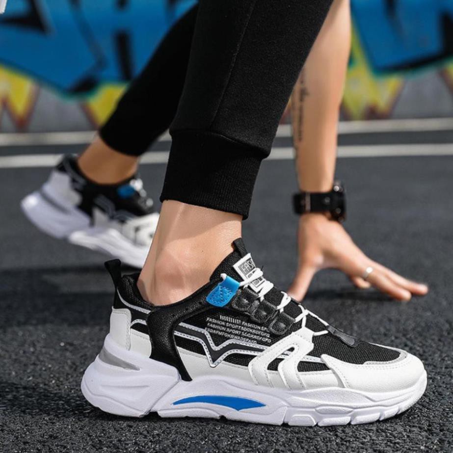 Giày sneaker nam ulzzang thấp cổ cao cấp đế độn buộc dây  thoáng khí  thời trang phong cách size 39 đến 43 DORINO MS42