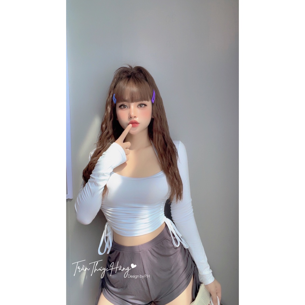 [CÓ SẴN+ẢNH THẬT] Set Áo Quần thun dây rút eo ôm body mẫu mới thu đông 2021 | BigBuy360 - bigbuy360.vn