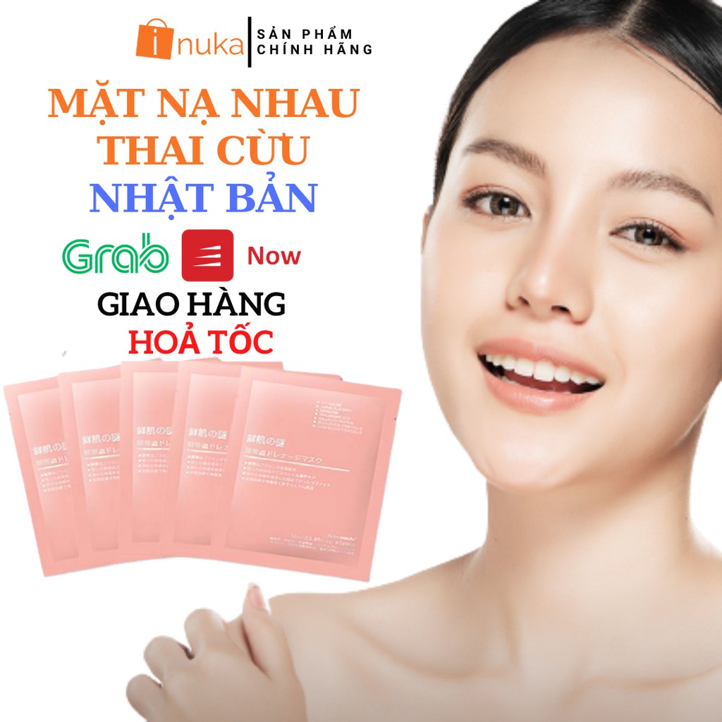 [Hàng Chuẩn Nhật] Mặt nạ nhau thai cừu chính hãng, cấp ẩm cho da, dưỡng trắng da mặt, căng bóng tức thì, min màng.