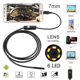 Dây Camera Nội Soi USB 7mm 6LED Cho Android PC