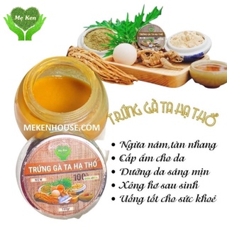 Trứng Gà Hạ Thổ Mẹ Ken, Mặt Nạ Collagen tươi, Ngừa Nám Tàn Nhang, Da Sáng Mịn, Dùng Xông Hơ Mẹ Sau Sinh