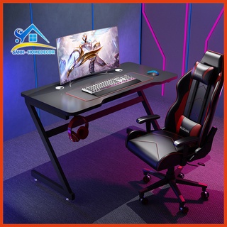 Bàn gaming chân Z khuyết giữa mặt gỗ MFC An Cường 17mm Melamine, bàn chân chữ Z khung sắt sơn tĩnh điện chống gỉ by SÀNH