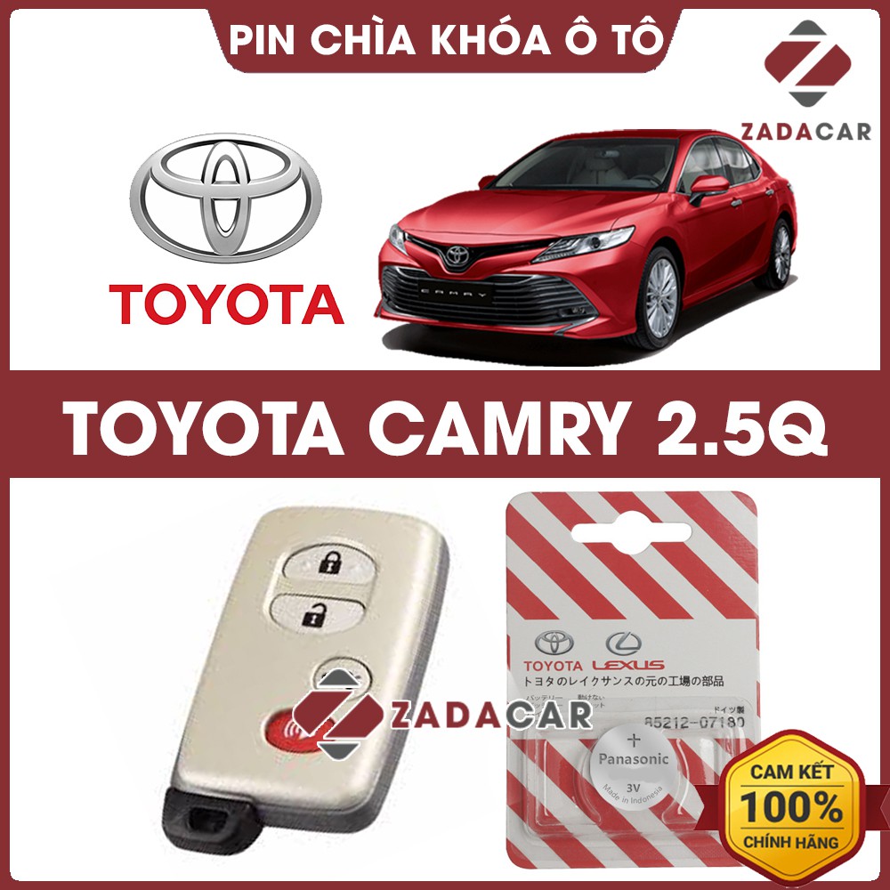 Pin chìa khóa ô tô Toyota Camry 2.5Q chính hãng Toyota sản xuất tại Indonesia 3V Panasonic