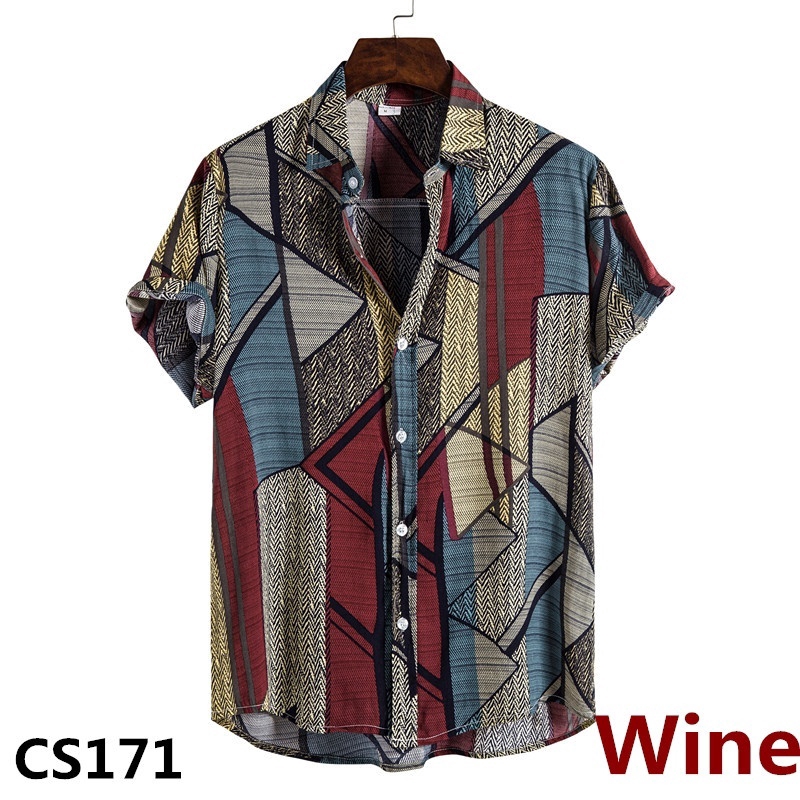 Áo sơ mi tay ngắn phong cách thời trang biển hawaii | BigBuy360 - bigbuy360.vn