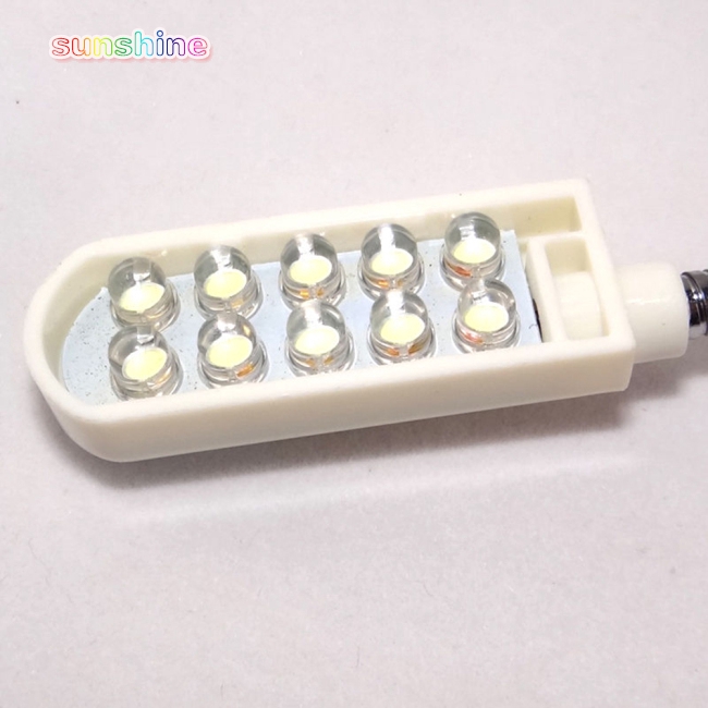 Đèn Led 10 Bóng Thân Linh Động Gắn Máy May Tiện Lợi