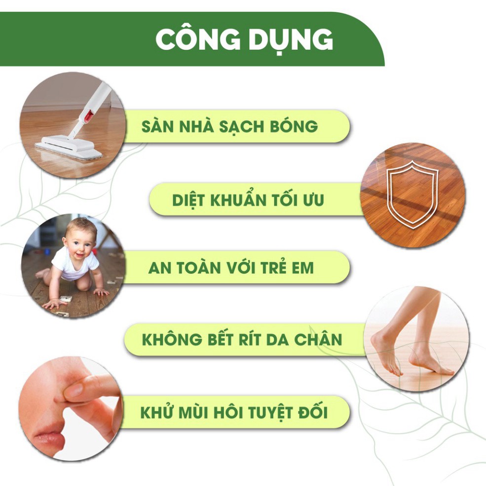 Homecare 24Care 300ml [nước lau nhà, nước rửa chén] cho bé từ 2 tuổi - thành phần 100% tinh dầu thảo mộc