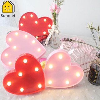Đèn LED hình trái tim thích hợp trang trí phòng ngủ ,lễ tình nhân, valentine，làm đèn decor Sunmet
