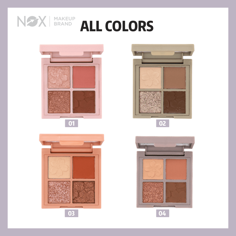 Bảng phấn mắt NOX 4 màu khối lượng 6g | BigBuy360 - bigbuy360.vn