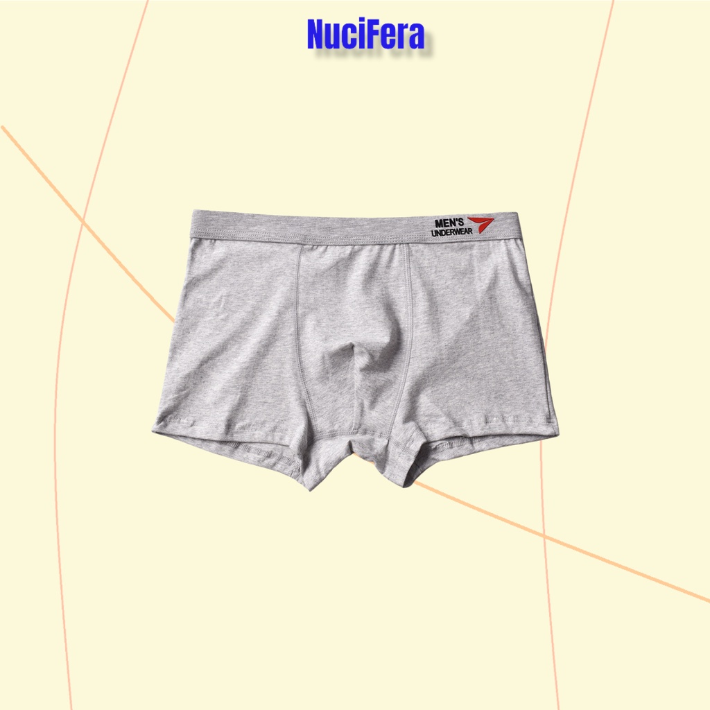 Quần lót nam boxer sịp đùi nam NuciFera X5 chất cotton dày mát co dãn thấm hút mồ hôi