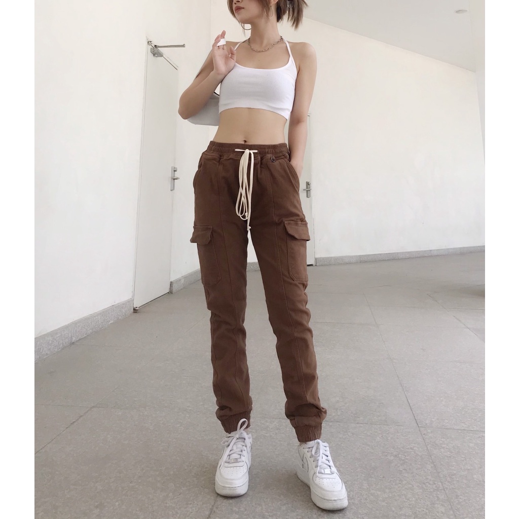 Jogger kaki jean nam, dày dặn, form slim, 3 màu trẻ trung năng động