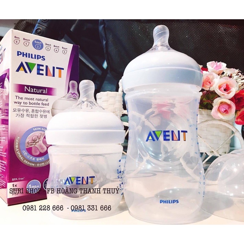 Bình sữa Philips Avent 260ml 693.23 (không hộp)