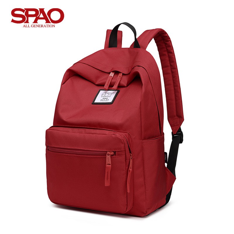 SPAO Oxford canvas backpack male shoulder bag junior high school student fashion trend female bag Korean tourist students