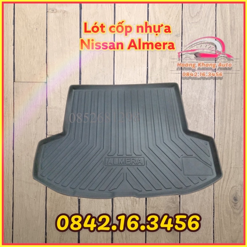 Lót cốp nhựa Nissan Almera 2021 - 2023 nhựa dẻo đàn hồi