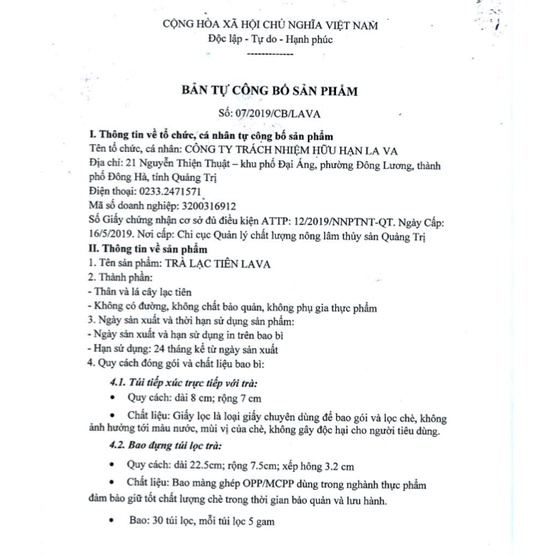 Trà Lạc Tiên Lava Túi Lọc, Giúp An Thần, Ngủ Ngon, Giảm Stress