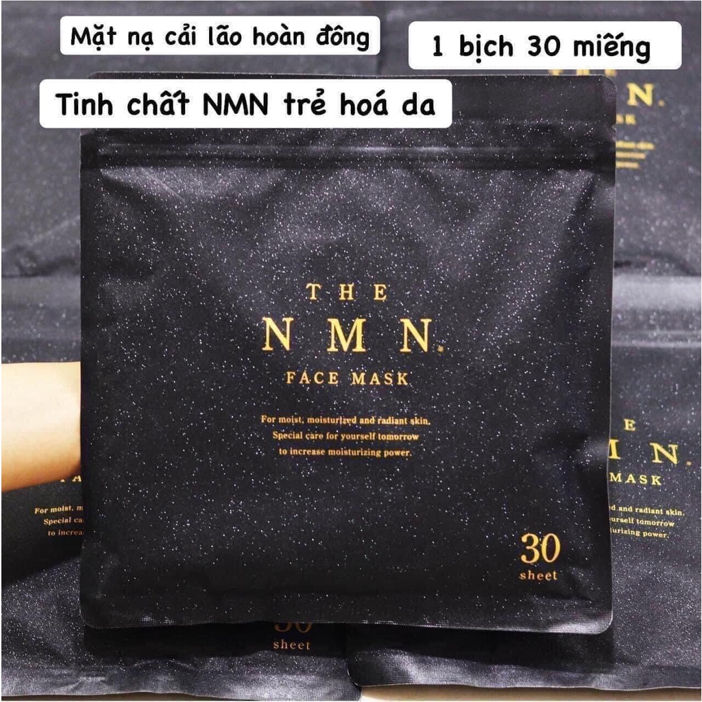 Mặt Nạ Tế Bào Gốc NMN Nhật Bản Nâng Cơ Trẻ Hóa Da Face Mask  Saikou, Mặt Nạ Dưỡng Da The NMN Face Mask