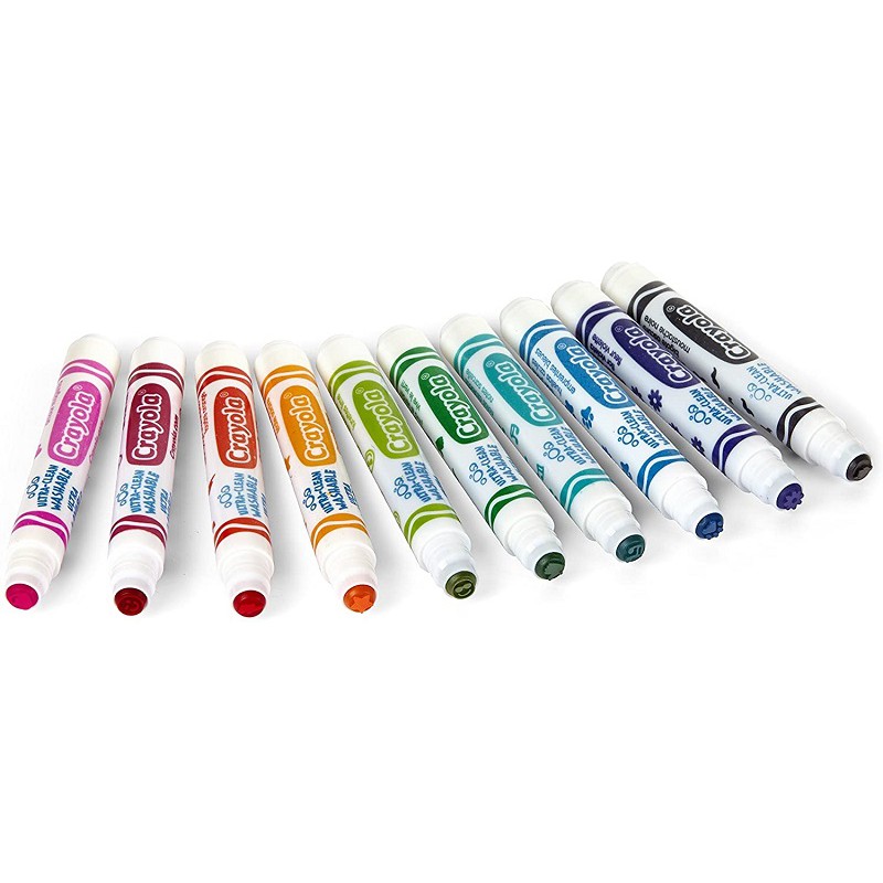 Bộ 10 bút lông in hình biểu cảm Crayola Emoji Stamper Marker - 5881480002