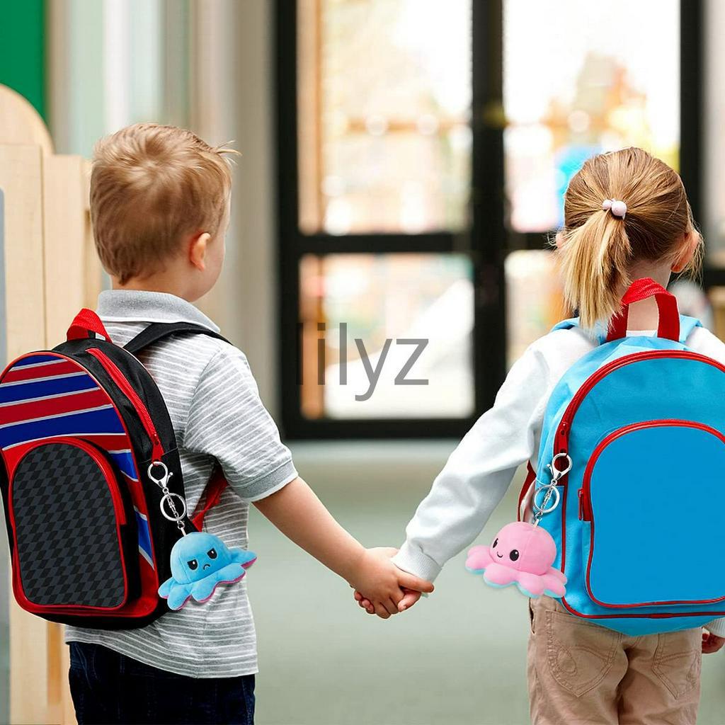 [Hàng Có Sẵn] Móc Khóa Búp Bê Nhồi Bông Hai Mặt Hình Bạch Tuộc Hoạt Hình Có Thể Đ