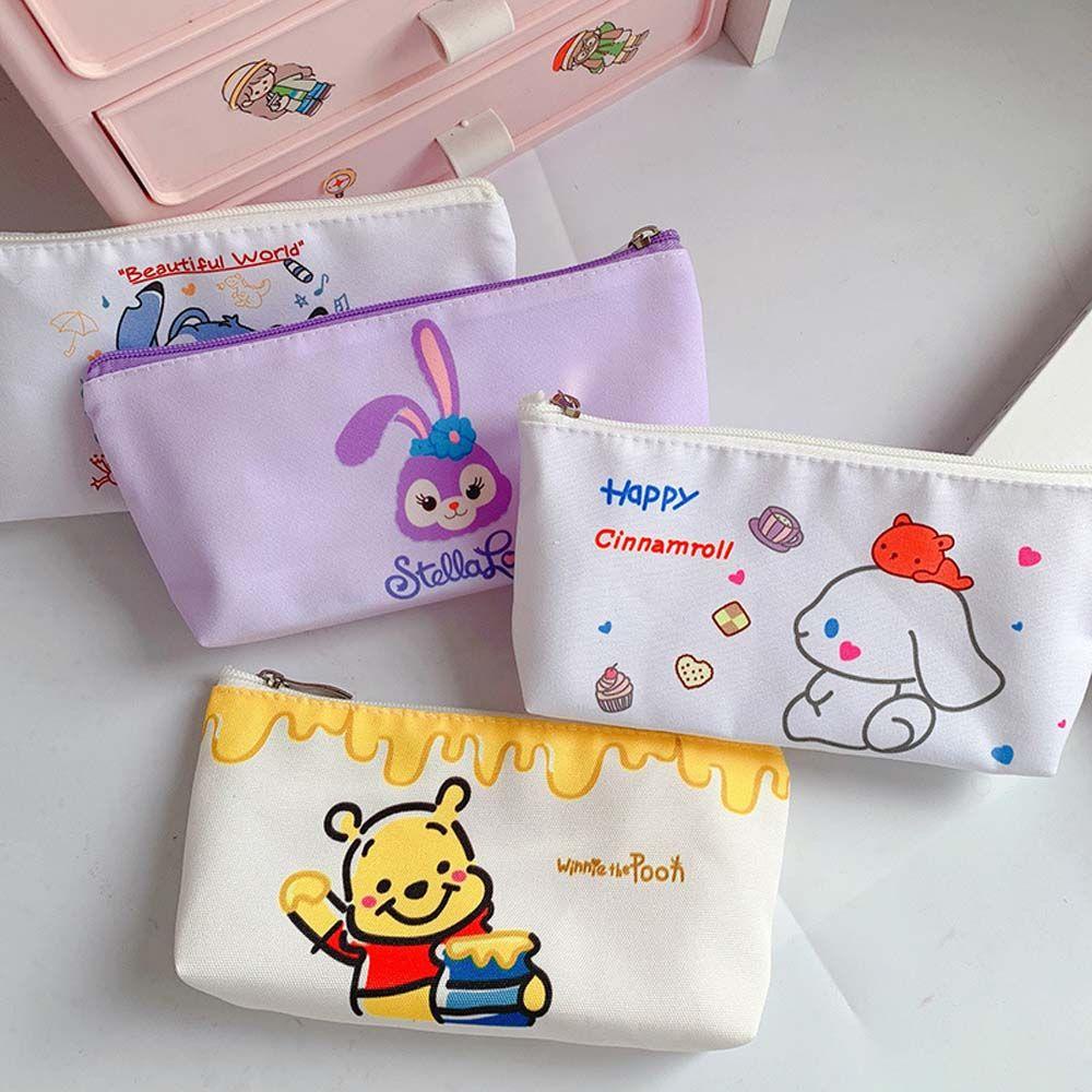 PEWANY Túi Đựng Bút Chống Thấm Nước Họa Tiết Hoạt Hình Xinh Xắn