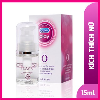 [ Cam Kết Chính Hãng ] GEL BÔI TRƠN, TĂNG KHOÁI CẢM CHO NỮ DUREX PLAY O, CHai 15ml ( che tên khi giao )
