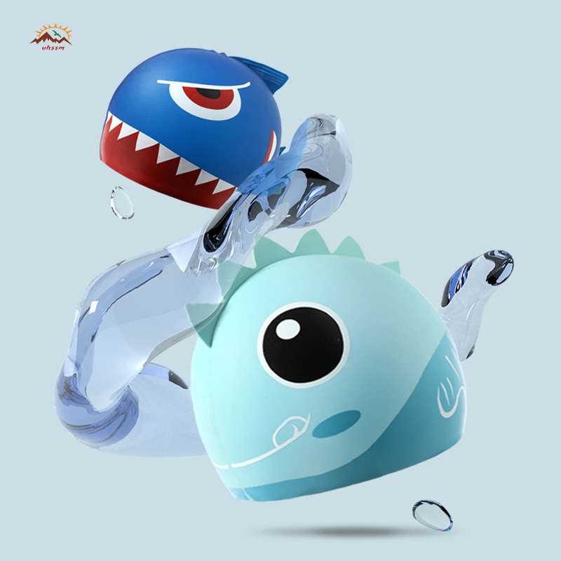 Mũ Bơi Silicon 3D Chống Nước/Chống Nắng Hình Hoạt Hình Dễ Thương Cho Bé