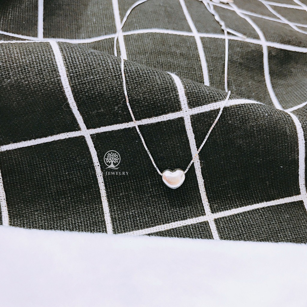 [Sản phẩm HOT] Dây chuyền trái tim bạc nhỏ dễ thương _NQ Jewelry
