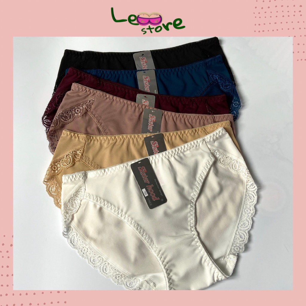 Quần Lót Nữ Thun Lạnh Phối Ren Sexy Cao Cấp Thái lan Sisterhood 723 Leoo store