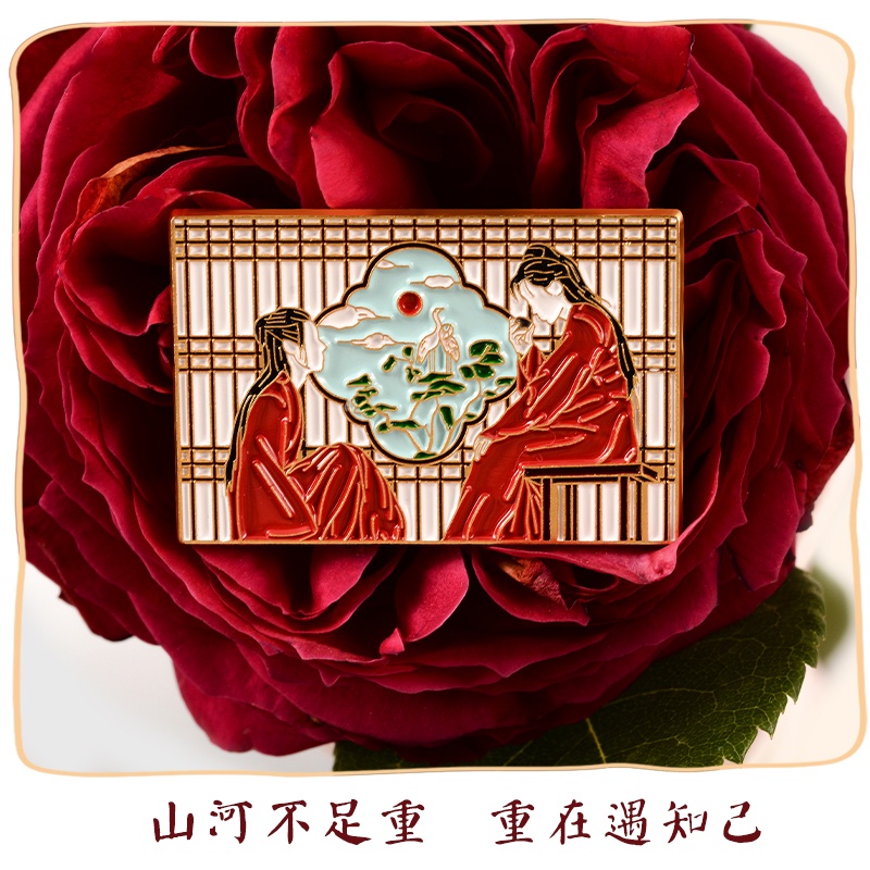 Ghim cài áo QIHE JEWELRY hình phim truyền hình độc đáo cho bạn bè