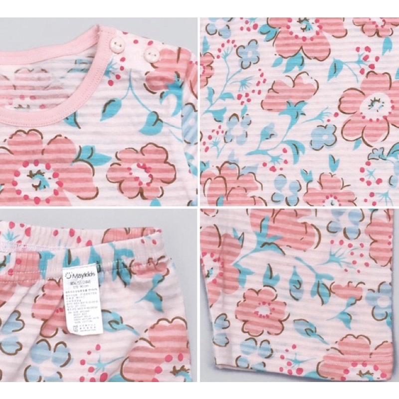 Bộ quần áo trẻ em hoa năm cánh Maykids #korea