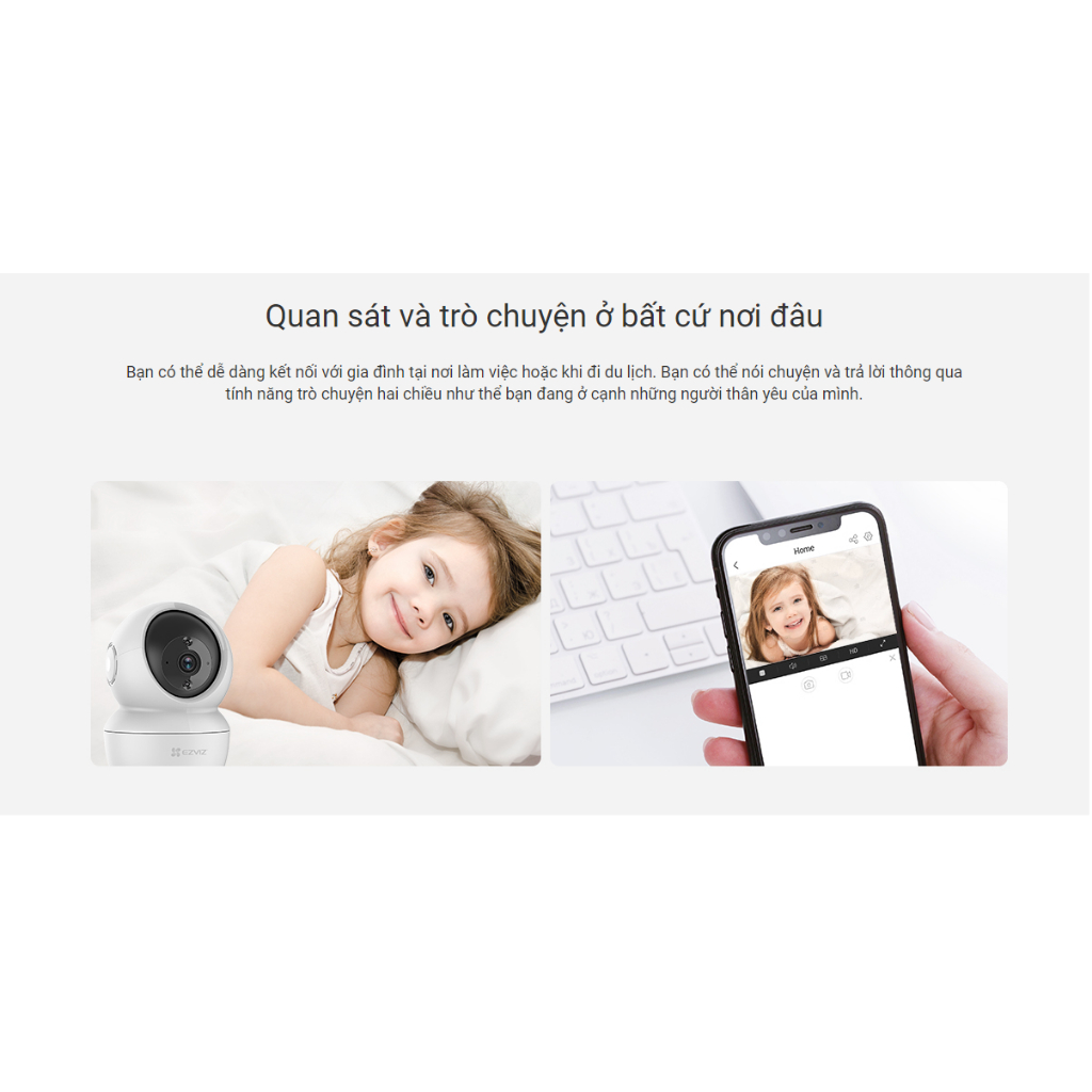 Camera Wifi Ezviz H6C 2K+