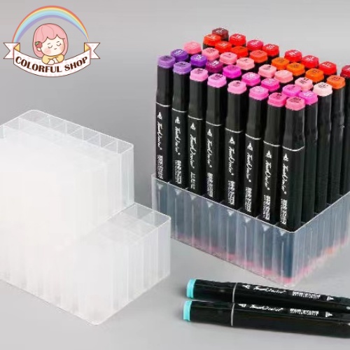 Đế cắm màu marker khay cắm bút nhiều ô phụ kiện văn phòng phẩm